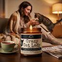 Crazy Cat Lady 9oz Funny Candle Malicious Women Co