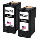 U.S. Remanufactured for Dell Series 9 MK992 Black Ink Cartridges Twin Pack