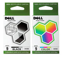 New, Pre-Owned - Dell Series 9 MK992 Black / MK993 Color Ink Cartridges Combo Pack