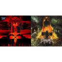 Enthroned - Apocolypse Manifesto (Clear LP Vinyl With Red/Orange/Grey Splatter LP Vinyl) & Prophecies Of Pagen Fire (2LP/Clear Vinyl With Red/Yellow/Black Splatter Vinyl)