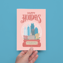 Happy Holidays from Philadelphia Snow Globe Christmas Greeting Card