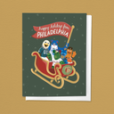 Happy Holidays from the Philadelphia Mascots, Christmas Greeting Card