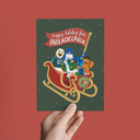 Happy Holidays from the Philadelphia Mascots, Christmas Greeting Card