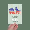 The Season For Talking Politics, Funny Holiday Greeting Card