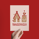 Happy Holidays From Our Home Gingerbread House Greeting Card
