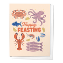 Happy Feasting Feast of the Seven Fishes Holiday Greeting Card