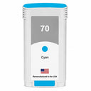 U.S. Remanufactured for HP 70 130-ml (C9452A) Cyan Ink Cartridge