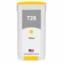 U.S. Remanufactured for HP 728 130ml (F9J65A) Yellow Ink Cartridges