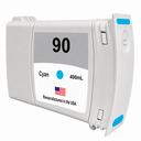 U.S. Remanufactured Ink Cartridge for HP 90 400mL (C5061A) Cyan