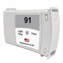 U.S. Remanufactured for HP 91 775mL (C9466A) Light Gray Ink Cartridge