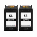 U.S. Remanufactured for HP 56 (C6656AN) Black Twin Pack Ink Cartridge