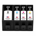 U.S. Remanufactured for HP 934XL 1 Black / 935XL 3 Color Ink Cartridges 4-pack