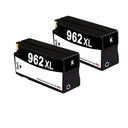 U.S. Remanufactured for HP 962XL (3JA03AN) Black Twin Pack Ink Cartridges