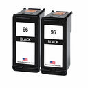 U.S. Remanufactured for HP 96 (C8767WN) Black Twin Pack Ink Cartridges