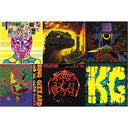King Gizzard & The Lizard Wizard - Teenage Gizzard (Fuzz Club Official Bootleg) (Deluxe Edition) & Petrodragonic Apocalypse; Or Dawn Of Eternal Night: An Annihilation.. (Recycled Black Wax Vinyl/2LP) & Polygondwanaland & Willoughby's Beach (Tangerine