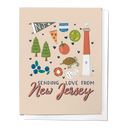 Sending Love From New Jersey, Greeting Card