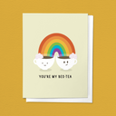 You're My Bes-Tea, Friendship Love Just BecauseGreeting Card