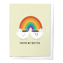 You're My Bes-Tea, Friendship Love Just BecauseGreeting Card