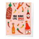 You Make Life Spicy, Hot Love Valentine's Day Greeting Card