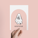 You Make Me Feel Less Dead on the Inside Love Valentine's Day Greeting Card