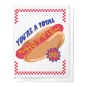 You're A Total Hottie, Hot Dog Love Valentine Greeting Card