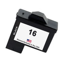 U.S. Remanufactured for Lexmark #16 10N0016 Black Ink Cartridge