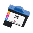 U.S. Remanufactured for Lexmark #26 Color Ink Cartridge, 10N0026