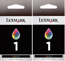 New, Pre-Owned - Lexmark # 1 Color (18C0948) Ink Cartridge, 2-Pack