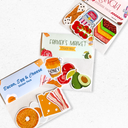 Italian Foods Sticker Pack, 4 Vinyl Stickers