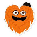 Gritty Love Heart Vinyl Sticker