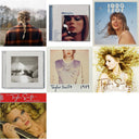Taylor Swift - Evermore (Edited) & Midnights (X) (Moonstone Blue CD) & 1989 (Taylor's Version) & Tortured Poets Department (X) (Manuscript- Bonus Track) & 1989 & Fearless & Holiday Collection