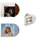 Midnights (X) (Mahogany Color LP Vinyl) & 1989 (Taylor's Version) (2LP/Crystal Skies Blue Vinyl) & Tortured Poets Department (X) (Ghosted White Vinyl/2LP/Manuscript- Bonus Track)