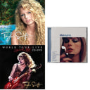 Taylor Swift - Midnights (X) (Moonstone Blue CD) & Taylor Swift & Speak Now World Tour Live (CD/DVD)