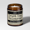 Malicious Women Co. Trust The Universe 9oz Witch Soy Candle | Clean Burn Gift for Women and Men Spiritual Candle Home Decor Multiple Scents USA