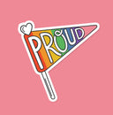 Proud Pride Flag Vinyl Sticker