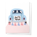 Just Married Beetle, Wedding Congratulations Newlywed Greeting Card
