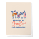 Did Somebody Say Open Bar? Congratulations Wedding Greeting Card