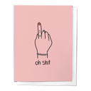 Oh Shit Engagement Announcement Wedding Ring Greeting Card