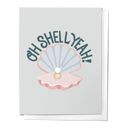 Oh Shell Yeah Nautical Wedding, Engagement,Congratulations Greeting Card