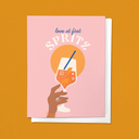 Love at First Spritz, Aperol Bridal Wedding Congratulations Greeting Card