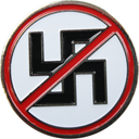 Enamel Pin - Anti-Nazi Anti-Swastika Symbol Peace Unity