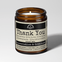 Malicious Women Co. Thank you 9 oz Funny Soy Candle | Clean Burning Long Lasting | Appreciation Gift Home Fragrance Candle Aroma