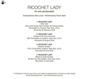 Ricochet Lady - For Solo Glockenspiel (CD) | Mint (M) Mint (M)
