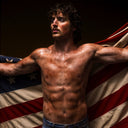 Benson Boone - American Heart (Red, White, And Blue Marble Vinyl) | Mint (M) Mint (M)