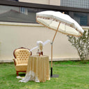 LAGarden Jazz Age Fringe Umbrella Tilt Market Umbrella
