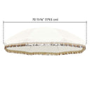 LAGarden Jazz Age Fringe Umbrella Canopy 6ft 8-Rib