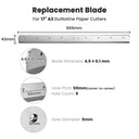 Yescom Paper Cutter Blade Replacement for A3/A4 Stack Trimmer