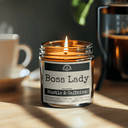 Malicious Women Co. Boss Lady Funny Soy Candle for Office Vibes, Hustle Energy & Long-Lasting Clean Burn