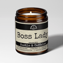 Boss Lady | Scent: Oakmoss & Amber | 9oz Work Candle | Malicious Women Co