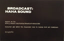 Broadcast - Haha Sound | Mint (M) Mint (M)